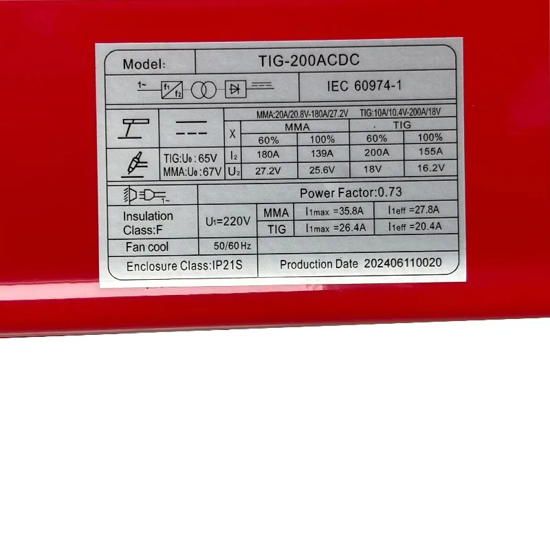 TIG-200P AC DC ARC Welding Machine TIG-200 Inverter Welder With Pulse For Aluminum
TIG-200P AC DC ARC Welding Machine TIG-200 Inverter Welder With Pulse For Aluminum