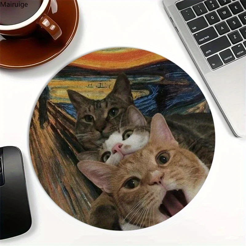 Круглый коврик для мыши Whimsical Cat с противоскользящим замком, который можно чистить, подходит для офиса и домашнего использования.
Круглый коврик для мыши Whimsical Cat с противоскользящим замком, который можно чистить, подходит для офиса и домашнего использования.