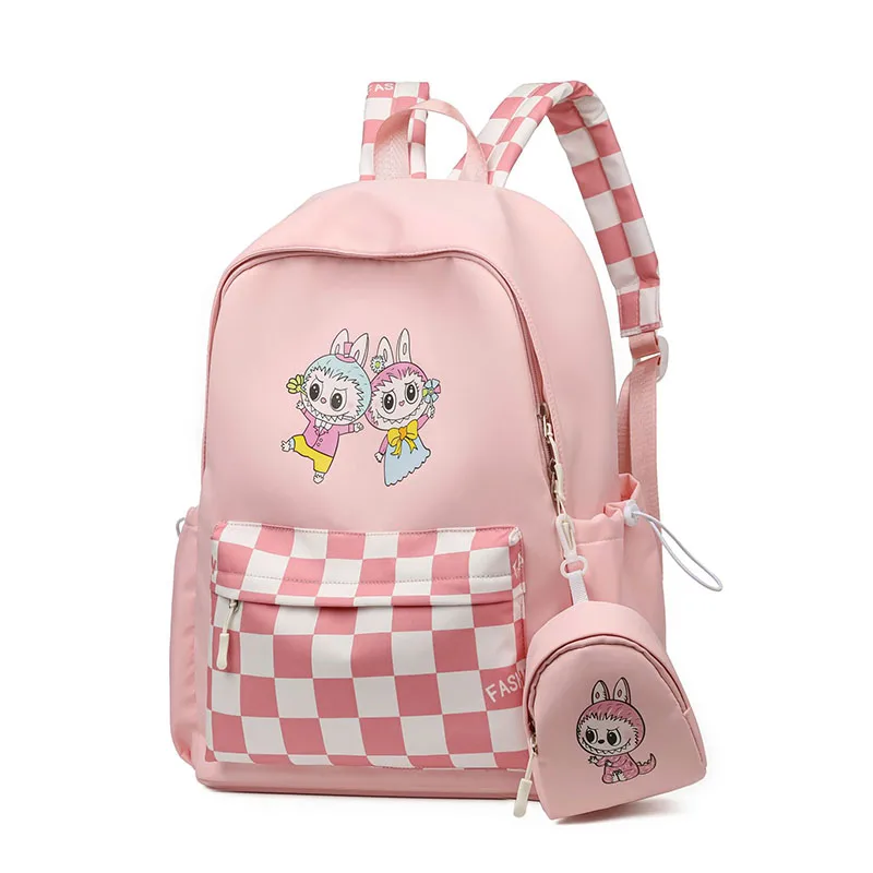 Labubu student checkered backpack cute elementary school student large capacity backpack suitable for travel
Labubu student checkered backpack cute elementary school student large capacity backpack suitable for travel