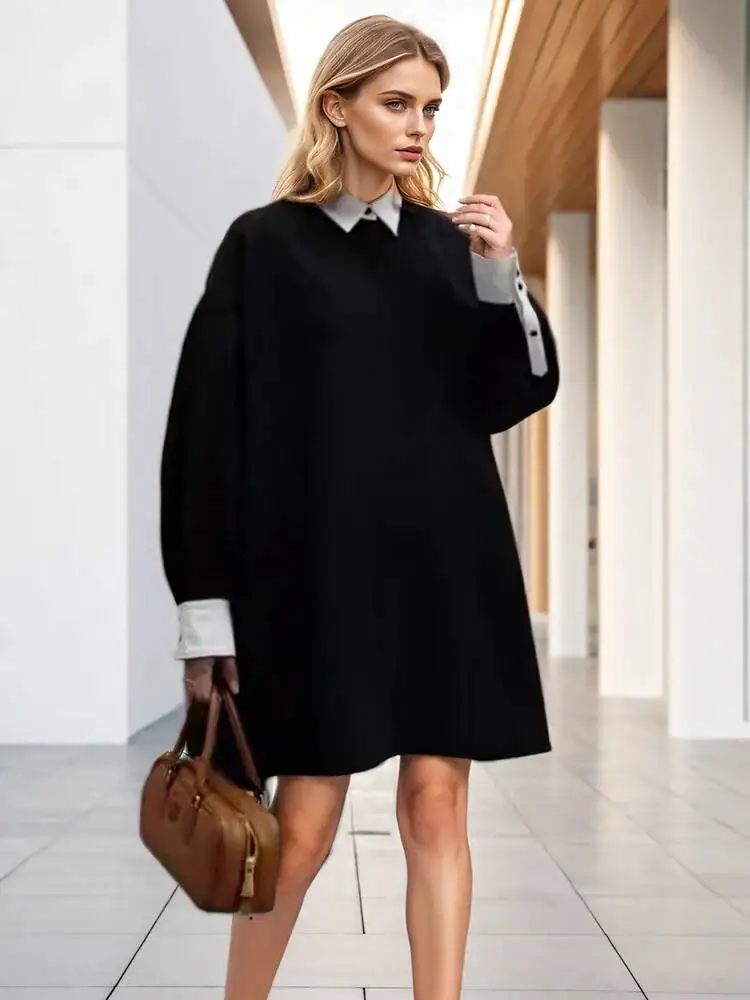 Модная женская рубашка-пальто с отложным воротником, свободного кроя, на одной пуговице, с длинным рукавом, контрастная, осенняя, новинка 2026 года C6JA
Модная женская рубашка-пальто с отложным воротником, свободного кроя, на одной пуговице, с длинным рукавом, контрастная, осенняя, новинка 2026 года C6JA