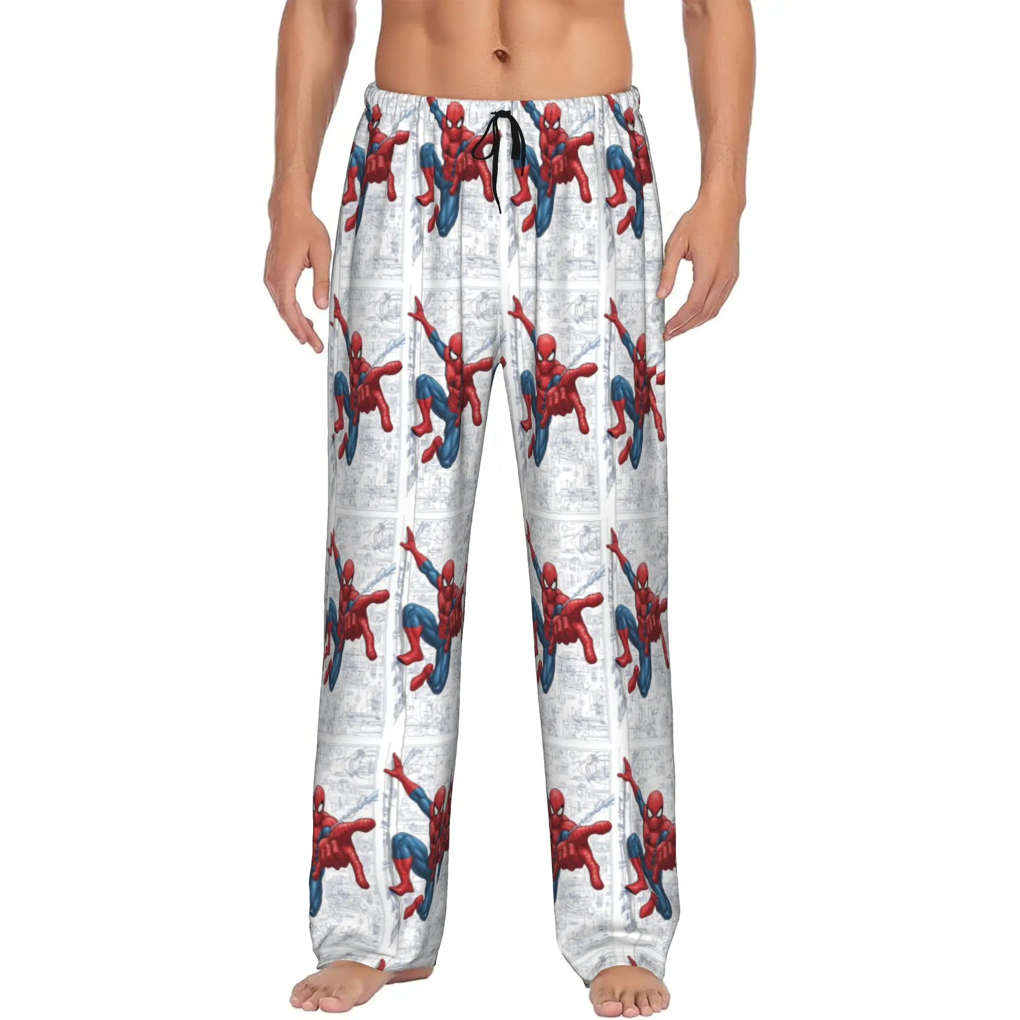 Custom S-Spider Man Pajama Pants Men's Superhero Lounge Sleep Drawstring Sleepwear Bottoms with Pockets
Custom S-Spider Man Pajama Pants Men's Superhero Lounge Sleep Drawstring Sleepwear Bottoms with Pockets