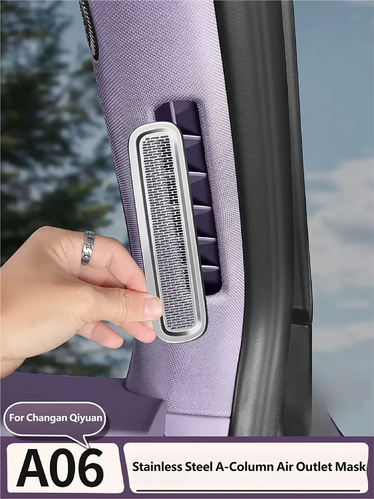 For Changan Qiyuan Nevo A06 2026 2027 DIY metal patch for A-pillar air outlet protective cover of car interior decoration access
For Changan Qiyuan Nevo A06 2026 2027 DIY metal patch for A-pillar air outlet protective cover of car interior decoration access