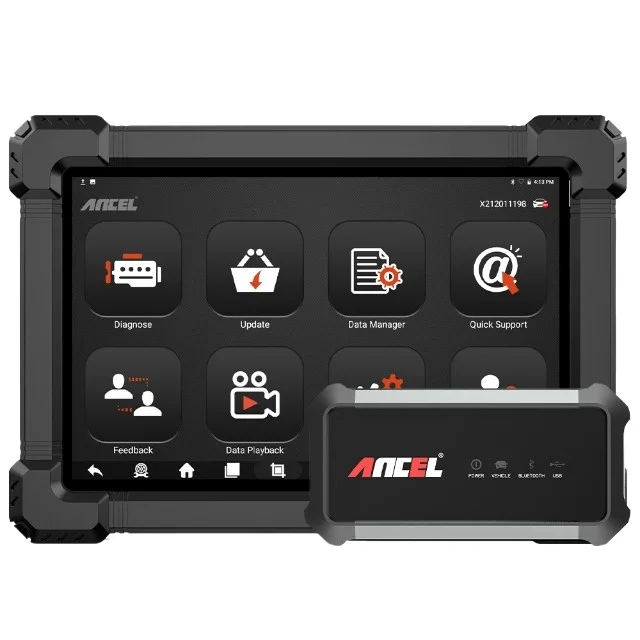 2025 Ancel X7 HD Diesel Heavy Duty Truck Scanner Bi-directional Oil Reset All System OBD2 Diagnostic Tool for 24V Truck&12V Car
2025 Ancel X7 HD Diesel Heavy Duty Truck Scanner Bi-directional Oil Reset All System OBD2 Diagnostic Tool for 24V Truck&12V Car