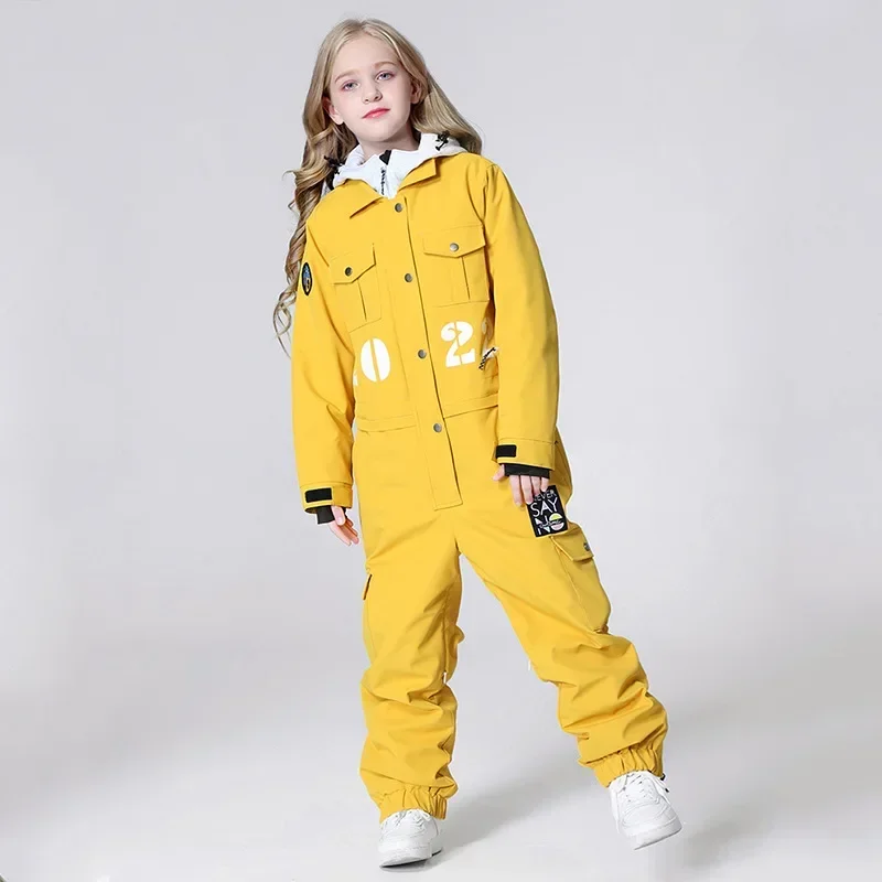 New Ski Suit Hooded Wind Proof Waterproof Winter Clothing 2025 Children One-Piece Snowboarding Suit Thickened Warm Kids Ski Sets
New Ski Suit Hooded Wind Proof Waterproof Winter Clothing 2025 Children One-Piece Snowboarding Suit Thickened Warm Kids Ski Sets