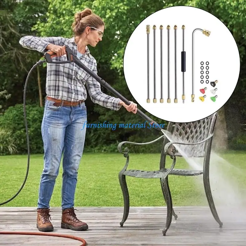 Y5GD 5 Nozzle Pressure Washer Extension Wand Heavy Duty Lances Stainless Steel
Y5GD 5 Nozzle Pressure Washer Extension Wand Heavy Duty Lances Stainless Steel