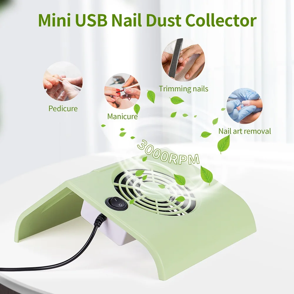 Mini USB Nail Dust Extractor Vacuum Cleaner Manicure Machine Tools Low Noise Nail Powder Sucker With 2 Dust Filter Bags
Mini USB Nail Dust Extractor Vacuum Cleaner Manicure Machine Tools Low Noise Nail Powder Sucker With 2 Dust Filter Bags