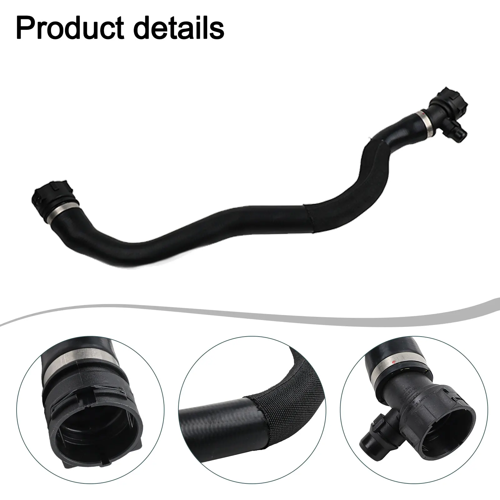 For BMW 5 G30 3.0L Upper Radiator Hose Radiator Coolant Hose Car Maintenance Easy Installation OEM Part Number 17128602871 
For BMW 5 G30 3.0L Upper Radiator Hose Radiator Coolant Hose Car Maintenance Easy Installation OEM Part Number 17128602871