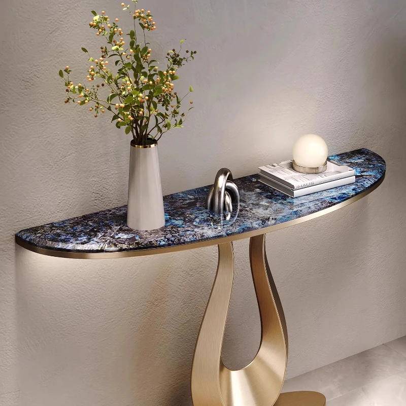 a few entrance tables next to the entrance cabinet,rock slab is against the wall, and semi-circular entrance platform
a few entrance tables next to the entrance cabinet,rock slab is against the wall, and semi-circular entrance platform