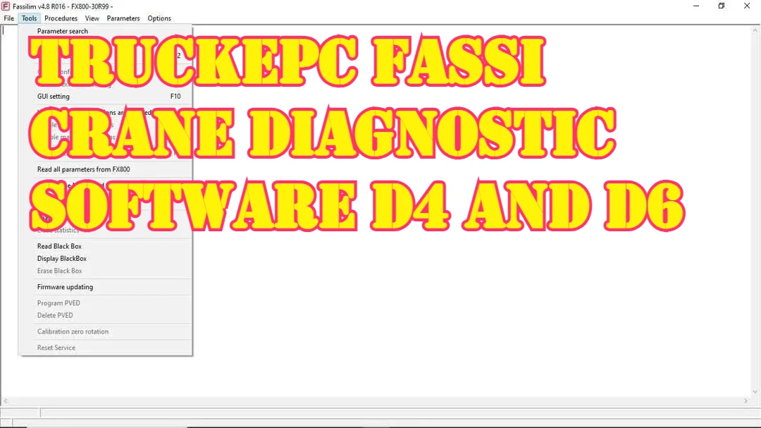TruckEPC Fassi Crane Diagnostic Software D4 and D6
TruckEPC Fassi Crane Diagnostic Software D4 and D6