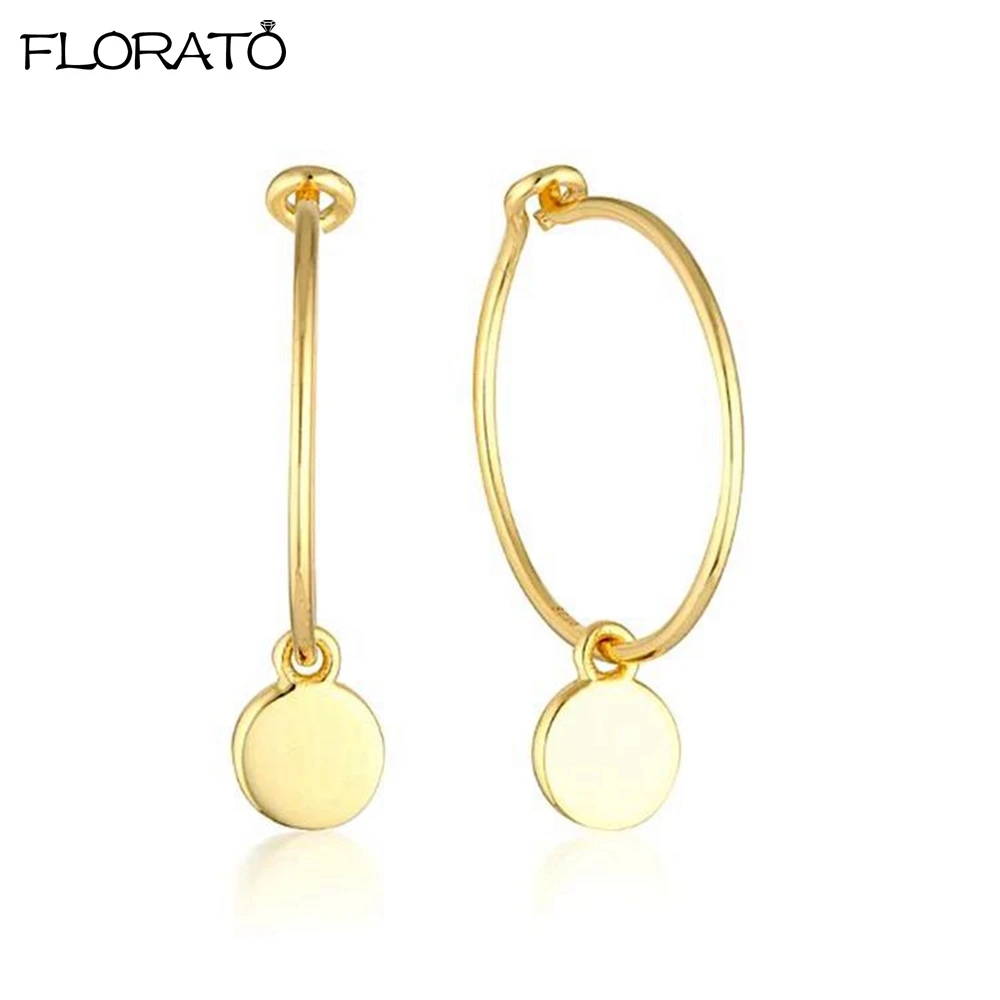 925 Sterling Silver Ear Buckle Lightweight Hoop Earrings for Women Simple Gold plated Round Circle Earrings Fashion Jewelry
925 Sterling Silver Ear Buckle Lightweight Hoop Earrings for Women Simple Gold plated Round Circle Earrings Fashion Jewelry