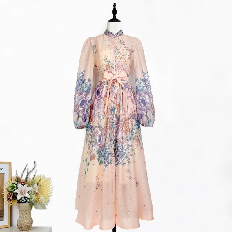 Heavy Embellied Lantern Sve Dr with Wide Hem Single Button Street Sle High Waist Velboa Fabric Long Sve Women's ...
Heavy Embellied Lantern Sve Dr with Wide Hem Single Button Street Sle High Waist Velboa Fabric Long Sve Women's ...