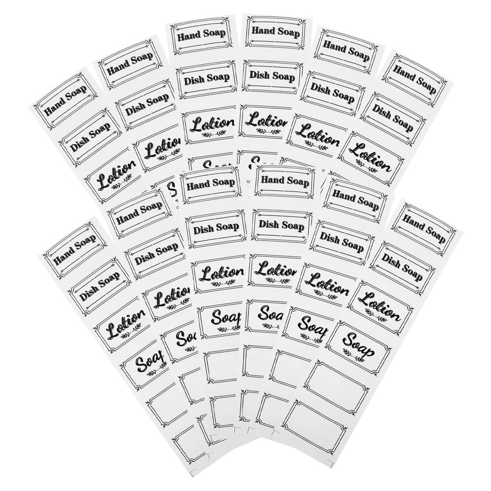 6pcs 12 Sheets Clear Bottle Labels Waterproof Adhesive Dispenser Stickers Bathroom Shampoo Conditioner Transparent Vinyl Decals
6pcs 12 Sheets Clear Bottle Labels Waterproof Adhesive Dispenser Stickers Bathroom Shampoo Conditioner Transparent Vinyl Decals