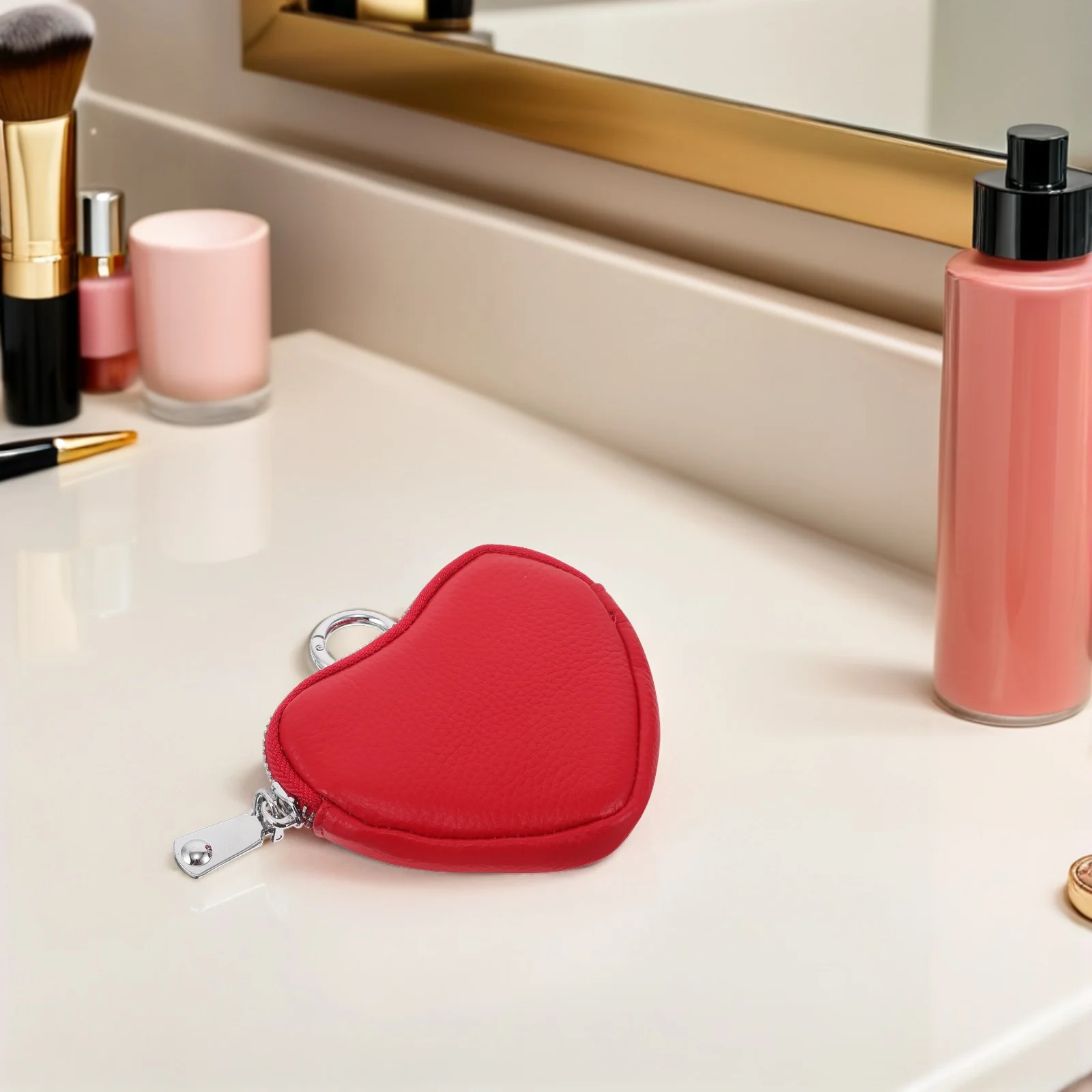 Red Heart Shaped Small Wallet Women Keychain Pouch Stylish Change Purse Minimalist Travel Accessory Gift
Red Heart Shaped Small Wallet Women Keychain Pouch Stylish Change Purse Minimalist Travel Accessory Gift