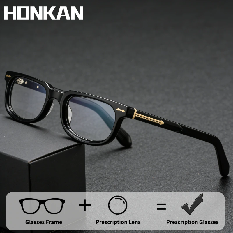HONKAN High Quality Acetate Glasses Retro Small Frame Reading Glasses Men Women Eyewear Fashion Optical Prescription Eyeglasses
HONKAN High Quality Acetate Glasses Retro Small Frame Reading Glasses Men Women Eyewear Fashion Optical Prescription Eyeglasses