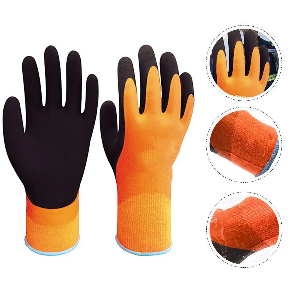 1 Pair Waterproof Warm Gardening Gloves Natural Rubber Protective Work Gloves for Winter Outdoor Cleaning Household Labor
1 Pair Waterproof Warm Gardening Gloves Natural Rubber Protective Work Gloves for Winter Outdoor Cleaning Household Labor