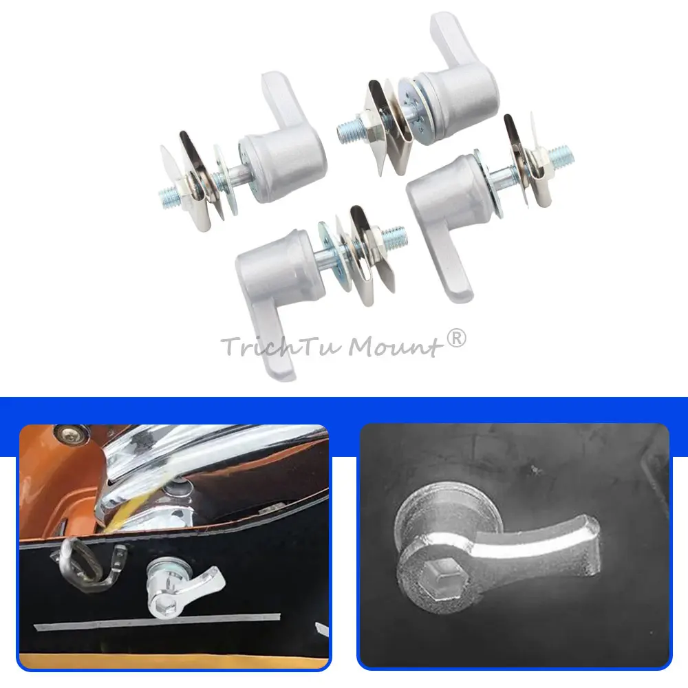 Saddlebag Locks Mounting Screw Fastener Fits For Harley 1993-Later Touring Road King Street Glide Electra Glide Aluminum Silver
Saddlebag Locks Mounting Screw Fastener Fits For Harley 1993-Later Touring Road King Street Glide Electra Glide Aluminum Silver