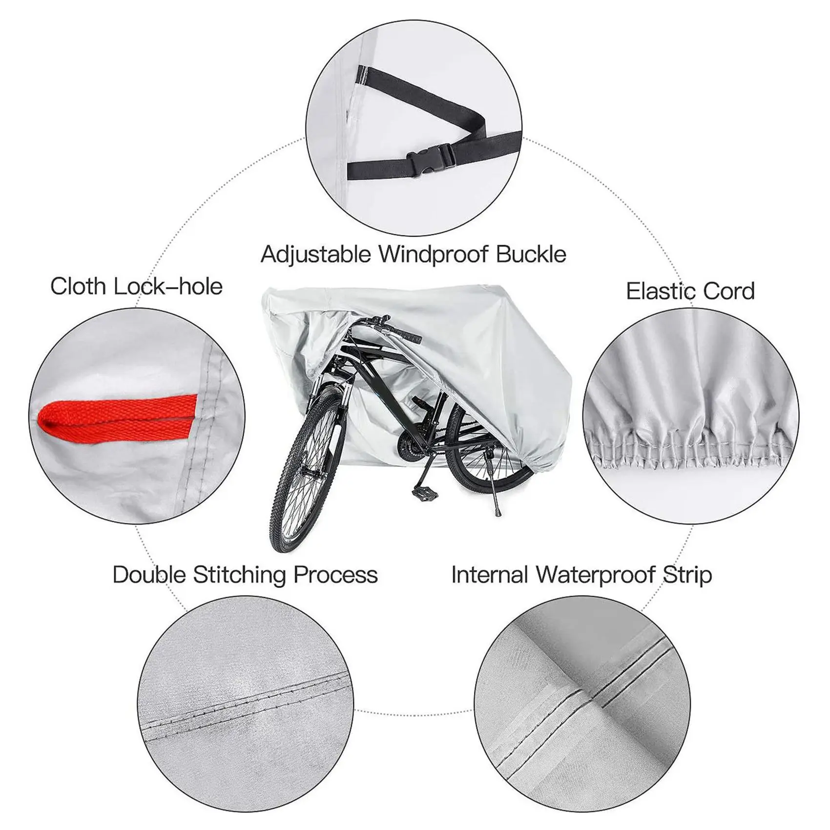 ABVH-2X Waterproof Bike Cover Heavy Duty XL Bicycle Covers UV Rain Snow Dust For Mountain Road Electric Bike Outdoor Storage
ABVH-2X Waterproof Bike Cover Heavy Duty XL Bicycle Covers UV Rain Snow Dust For Mountain Road Electric Bike Outdoor Storage