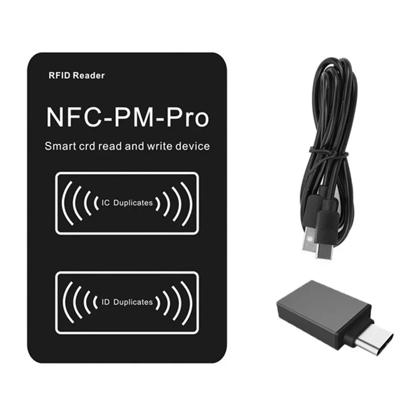 -A99Z RFID-считыватель смарт-чипов PM PRO-декодер + 5XCUID-брелок NFC-ключ Копировальный аппарат 13,56 МГц 125 кГц Значок Маркер записи ID IC Тег-клон
-A99Z RFID-считыватель смарт-чипов PM PRO-декодер + 5XCUID-брелок NFC-ключ Копировальный аппарат 13,56 МГц 125 кГц Значок Маркер записи ID IC Тег-клон