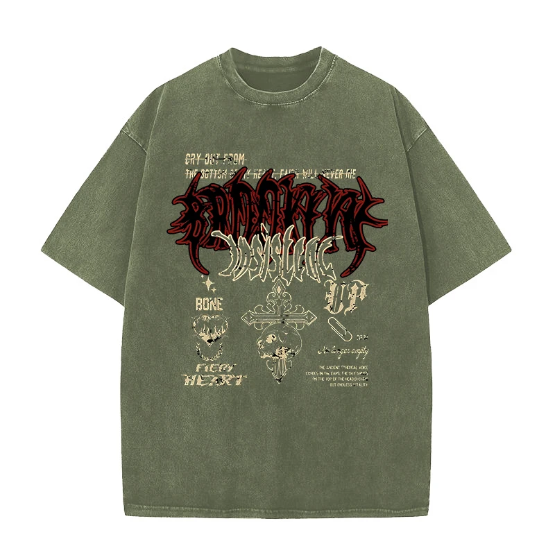 Gothic High Quality Washed Cotton T-shirts for Men Women Vintage Tees Clothing Oversized Fashion Popular Daily Wear T-shirts
Gothic High Quality Washed Cotton T-shirts for Men Women Vintage Tees Clothing Oversized Fashion Popular Daily Wear T-shirts
