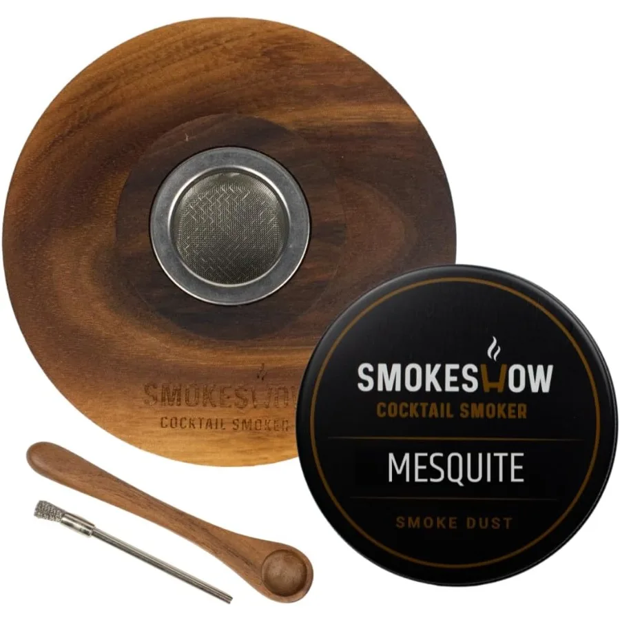 Коктейльная коптильня премиум-класса из орехового дерева с одной 4-узой олова из древесной стружки. Отлично подходит для виски и старой моды. Покрытие Safe Food Nat
Коктейльная коптильня премиум-класса из орехового дерева с одной 4-узой олова из древесной стружки. Отлично подходит для виски и старой моды. Покрытие Safe Food Nat