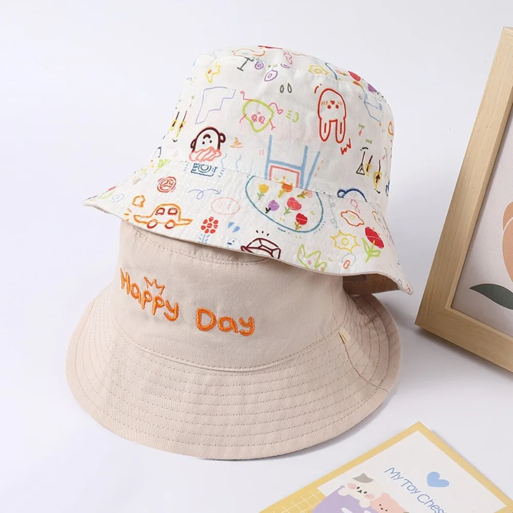 New Double Sided Bucket Hat Letter Embroidered Windbreak Sun Hat Breathable Baby Cap Boys Girls
New Double Sided Bucket Hat Letter Embroidered Windbreak Sun Hat Breathable Baby Cap Boys Girls