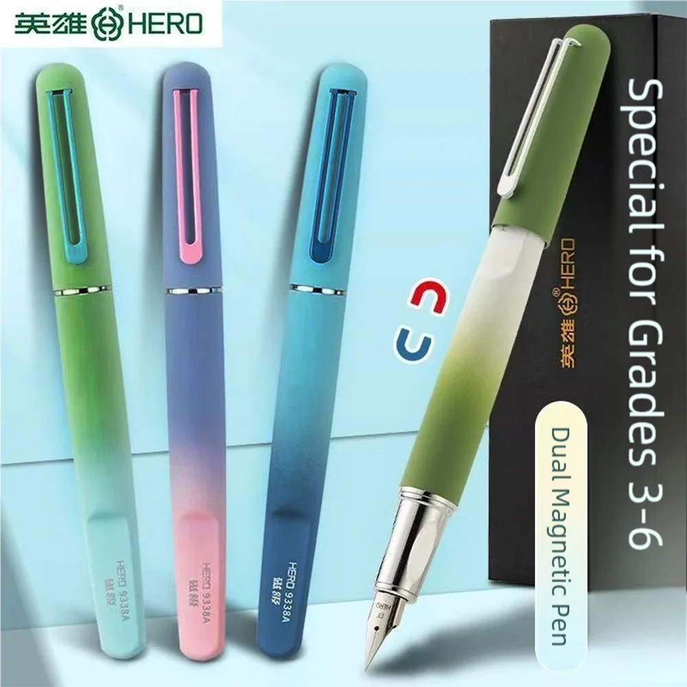 HERO 4Color Gradient Ink Fountain Pen for Kids Students Calligraphy Beginners Magnetic Cap Fancy Color Pen School Office Supply
HERO 4Color Gradient Ink Fountain Pen for Kids Students Calligraphy Beginners Magnetic Cap Fancy Color Pen School Office Supply