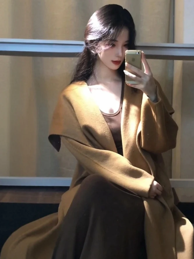 Зимнее шерстяное пальто женское средней длины, двубортное, Jaet Aosphere Sensation, модное, для деловой женщины, стильное
Зимнее шерстяное пальто женское средней длины, двубортное, Jaet Aosphere Sensation, модное, для деловой женщины, стильное