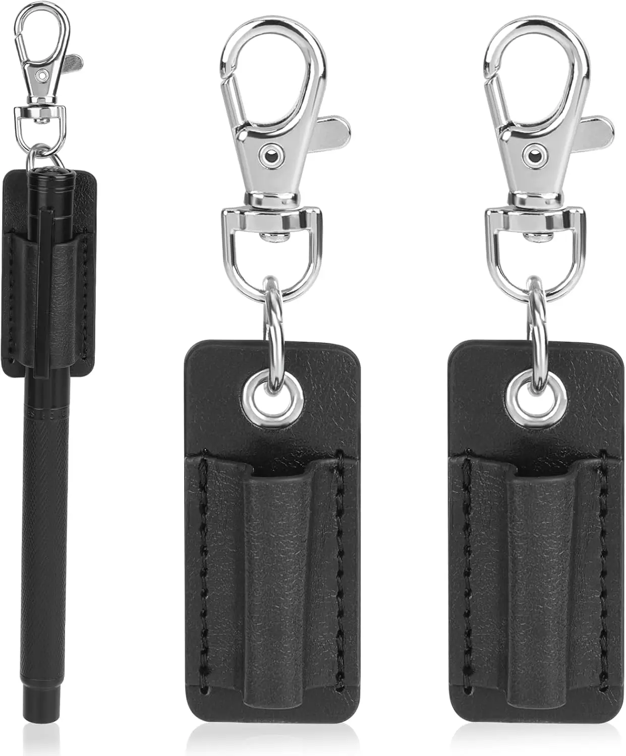 2-Piece Lanyard Pen Clip, Anti-Lost Neck Strap, Portable Leather Keychain Holder for Pens
2-Piece Lanyard Pen Clip, Anti-Lost Neck Strap, Portable Leather Keychain Holder for Pens