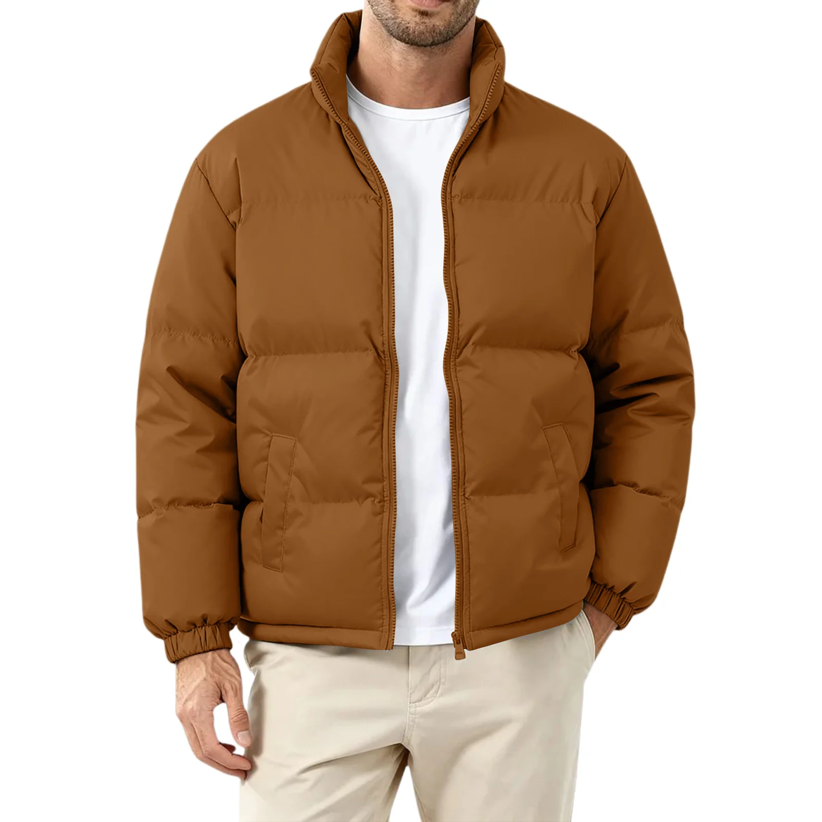 Loose Casual Outdoor Down Jacket Winter Long Sleeved Jacket Jacket Men'S Solid Color Warm Cotton Jacket Men'S Cotton Jacket
Loose Casual Outdoor Down Jacket Winter Long Sleeved Jacket Jacket Men'S Solid Color Warm Cotton Jacket Men'S Cotton Jacket
