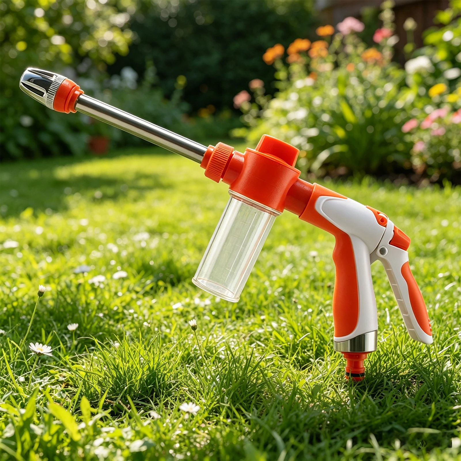 Garden Hose Spray Nozzle 360° Rotatable Design Adjustable Garden Hose Nozzle for Cars Garden Patio & Floor Cleaning
Garden Hose Spray Nozzle 360° Rotatable Design Adjustable Garden Hose Nozzle for Cars Garden Patio & Floor Cleaning