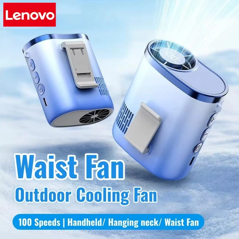 Lenovo Portable Waist Fan 100-Speed Strong Wind Rechargeable Neck Fan Quiet Long Battery Life Clip-on Fan for Outdoor Hiking
Lenovo Portable Waist Fan 100-Speed Strong Wind Rechargeable Neck Fan Quiet Long Battery Life Clip-on Fan for Outdoor Hiking