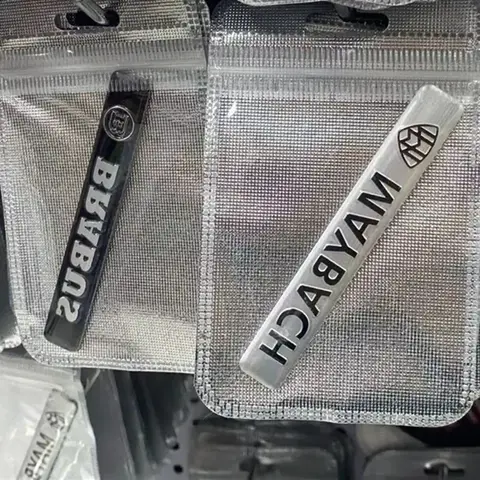 Aluminum Car Badge Sticker Accessories For Mercedes Benz AMG Brabus Maybach Smart W204 GLC CLA GLK W205 W203 W206 W108 W124 W126