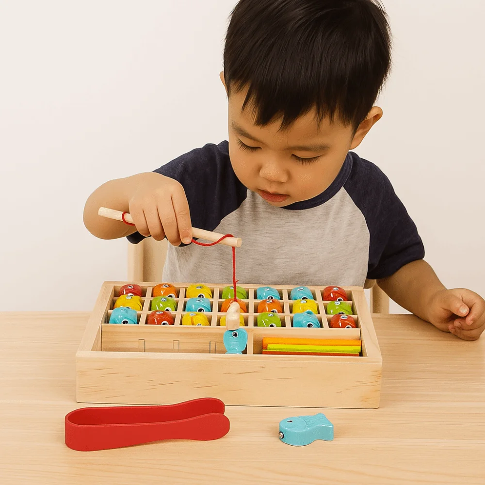 With Numbered Wooden Magnetic Fishing Game Early Education Interactive Matching Board Game Montessori Multi-functional
With Numbered Wooden Magnetic Fishing Game Early Education Interactive Matching Board Game Montessori Multi-functional