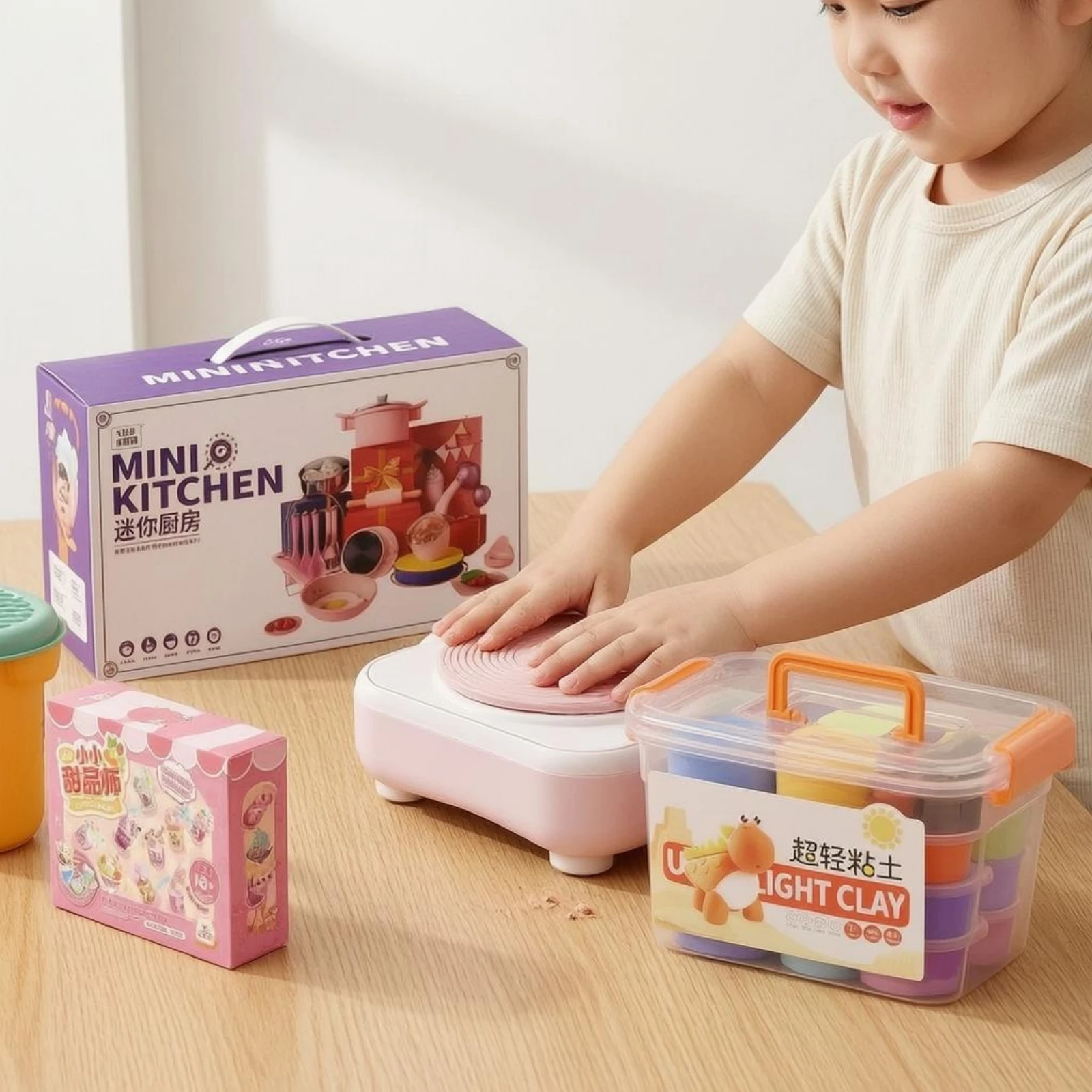 Kids Pottery Wheel Rotating Electric Pottery Wheel Creative Play Set DIY Easy to Clean for Art Practice
Kids Pottery Wheel Rotating Electric Pottery Wheel Creative Play Set DIY Easy to Clean for Art Practice