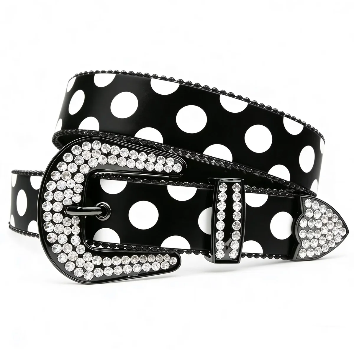 White Polka Dot Print Rhinestone Waist Belt Cartoon Y2K Waist Strap Unisex Fashion Accessory for Men Women Daily Casual Outfits
White Polka Dot Print Rhinestone Waist Belt Cartoon Y2K Waist Strap Unisex Fashion Accessory for Men Women Daily Casual Outfits