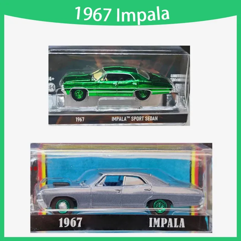 Модель автомобиля Greenlight 1:64, 1967 Impala Sedan/Sport Sedan Green Machine, из сплава, классика, сувенир для взрослых, подарок, хобби и игрушки
Модель автомобиля Greenlight 1:64, 1967 Impala Sedan/Sport Sedan Green Machine, из сплава, классика, сувенир для взрослых, подарок, хобби и игрушки
