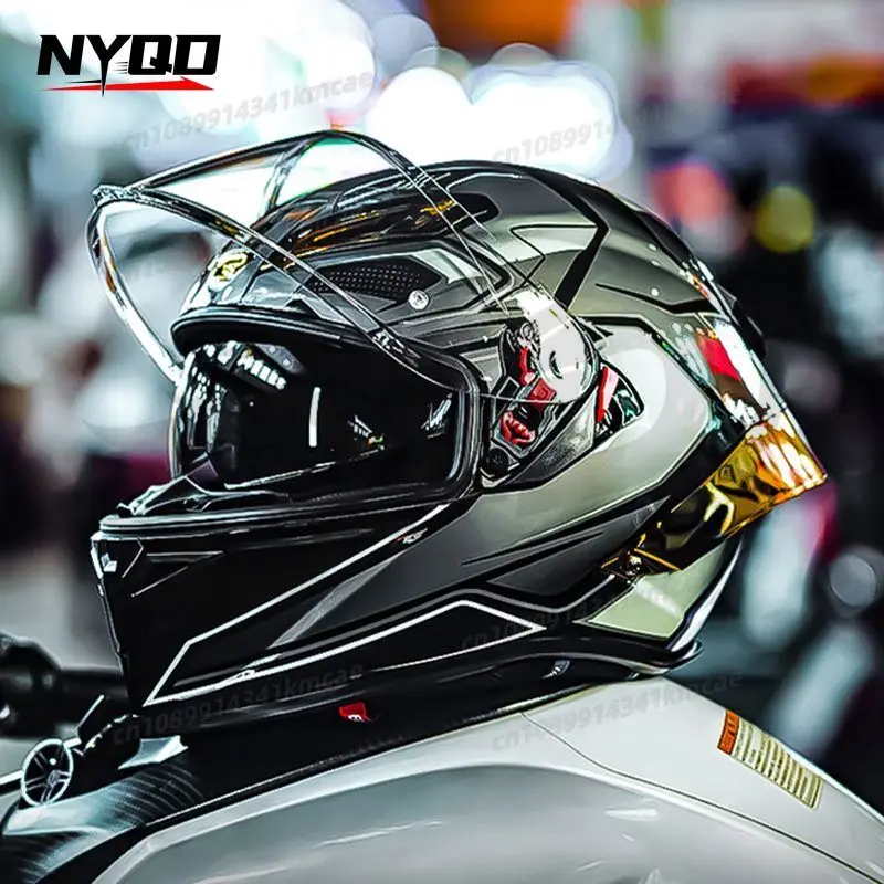 Locomotive Full Helmet 3c Certified Motorcycle Helmet Men's and Women's Four-season Carbon Fiber Helmet
Locomotive Full Helmet 3c Certified Motorcycle Helmet Men's and Women's Four-season Carbon Fiber Helmet