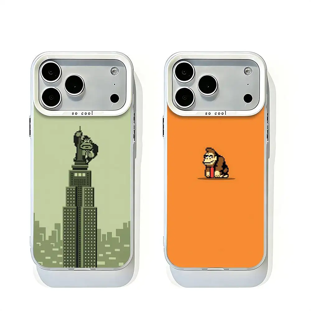 D-Donkeys Monkey K-Kong White Matte Large Lens Frame Cover For iPhone 12 11 14 13 17 16 15 Pro Max Mini Plus E
D-Donkeys Monkey K-Kong White Matte Large Lens Frame Cover For iPhone 12 11 14 13 17 16 15 Pro Max Mini Plus E