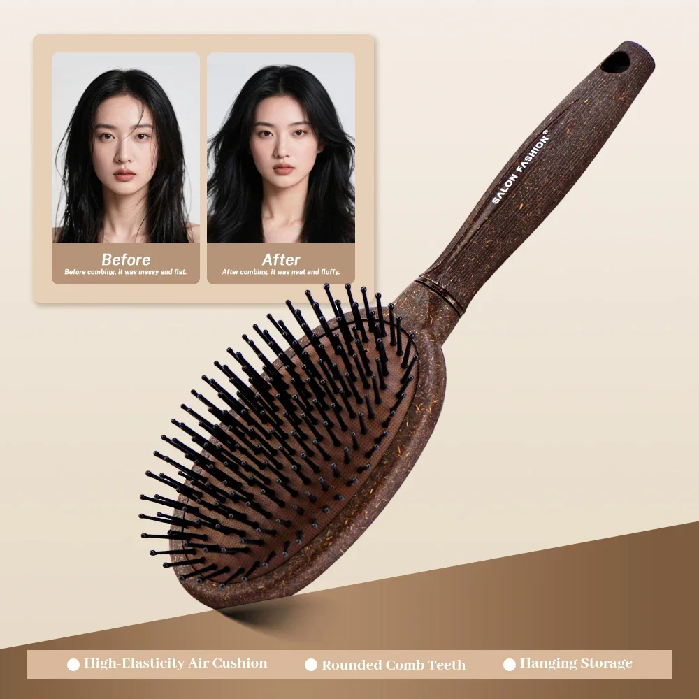 Coconut Coffee Air Cushion Hair Brush Anti-static Scalp Massage Comb Detangling For All Hair Types Daily Hair Care Tool
Coconut Coffee Air Cushion Hair Brush Anti-static Scalp Massage Comb Detangling For All Hair Types Daily Hair Care Tool