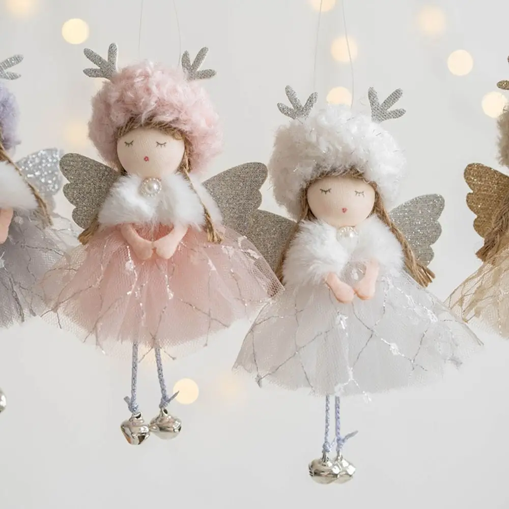 Cartoon Christmas Plush Antlers Angel Dolls Exquisite DIY Angel Girl Bell Pendant Cute Christmas Tree Decoration Party Favors
Cartoon Christmas Plush Antlers Angel Dolls Exquisite DIY Angel Girl Bell Pendant Cute Christmas Tree Decoration Party Favors