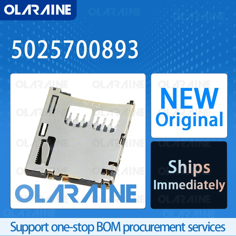 20/50/100Pcs 5025700893 100% brand new and original IC chip Memory card connector 8 Contact 500 mA
20/50/100Pcs 5025700893 100% brand new and original IC chip Memory card connector 8 Contact 500 mA