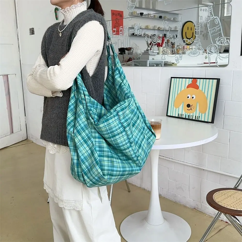 Retro Plaid Tote Bag Plaid Shoulder Bags Single-shoulder Bag Non-Adjustable Strap Large Capacity Canvas Underarm Bag Work
Retro Plaid Tote Bag Plaid Shoulder Bags Single-shoulder Bag Non-Adjustable Strap Large Capacity Canvas Underarm Bag Work