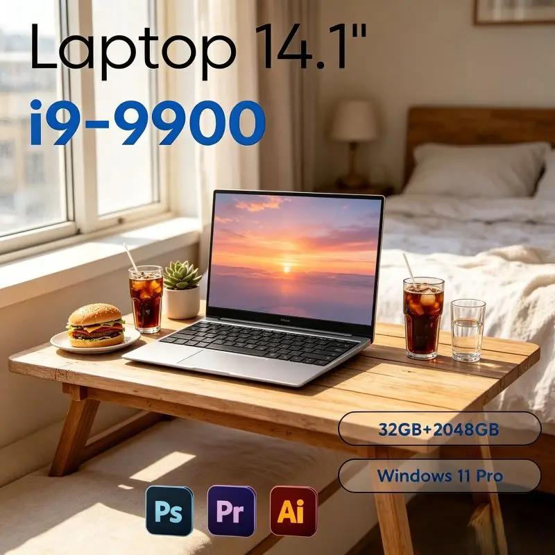 2026 New 14.1 Inch Portable Laptop with Intel I9-9900 and Windows 11, 32GB DDR4 2TB SSD High-performance Portable Daily Office
2026 New 14.1 Inch Portable Laptop with Intel I9-9900 and Windows 11, 32GB DDR4 2TB SSD High-performance Portable Daily Office
