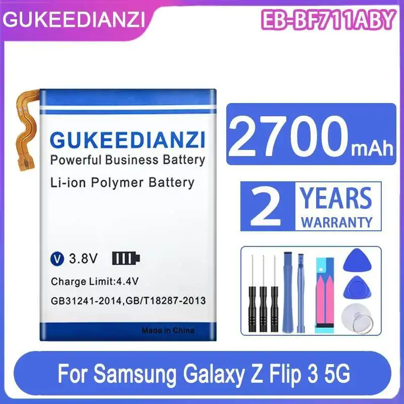 2700Mah Mobile Phone Battery For Samsung Galaxy Z Flip 3 5G F7110 SM-F711B Reliable Power Supply EB-BF711ABY
2700Mah Mobile Phone Battery For Samsung Galaxy Z Flip 3 5G F7110 SM-F711B Reliable Power Supply EB-BF711ABY
