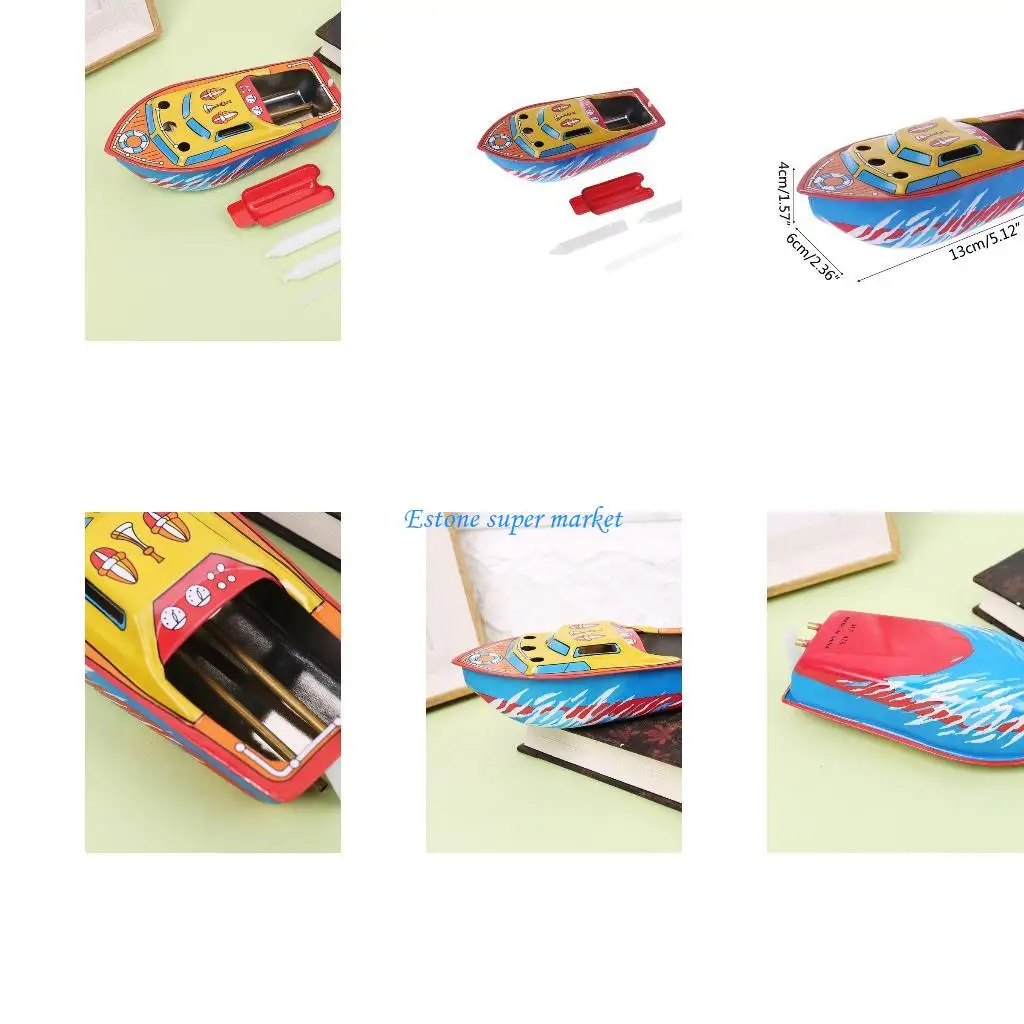 090B 1 Set Steam Driven Vessel Metal Boat Colorful Painting Handmade Craft Vin
090B 1 Set Steam Driven Vessel Metal Boat Colorful Painting Handmade Craft Vin