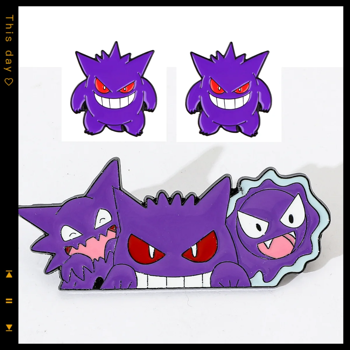 Покемон анимация периферийные устройства металлический значок булавка Покемон милая кукла Генгар брошь из сплава мультфильм для мужчин и женщин оптовая продажа
Покемон анимация периферийные устройства металлический значок булавка Покемон милая кукла Генгар брошь из сплава мультфильм для мужчин и женщин оптовая продажа