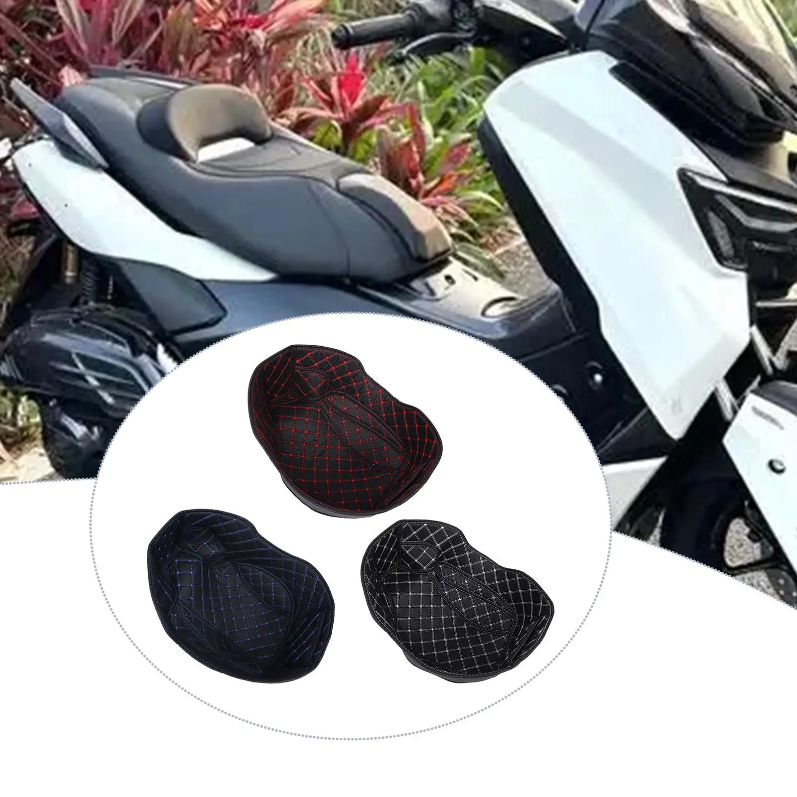 High Density PU Motorcycle Seat Storage Box Inner Pad Liner Protector for NMAX15