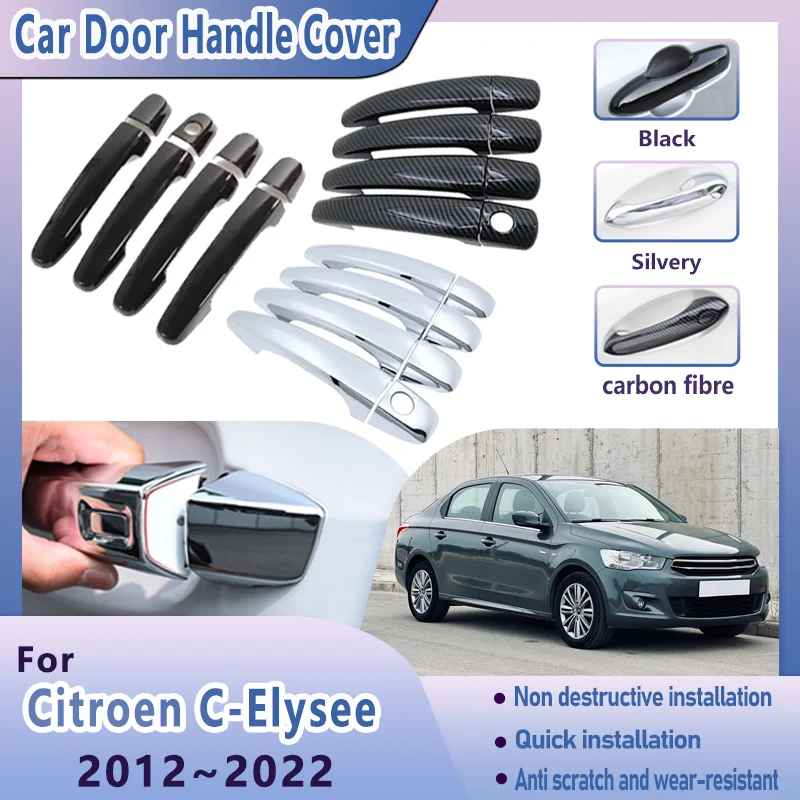 For Citroen C-Elysee 2012~2022 2020 2018 Car Door Handle Covers Chrome Black Scratch Protection Trim Sticker Tools Accessories
For Citroen C-Elysee 2012~2022 2020 2018 Car Door Handle Covers Chrome Black Scratch Protection Trim Sticker Tools Accessories