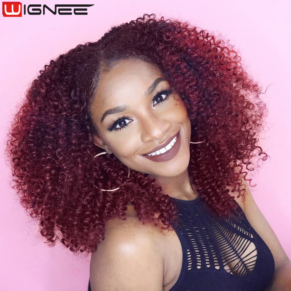 WIGNEE Curly Wigs Synthetic Hair Lace Wig 14 Inch Short Wigs For Women Black/Burgundy Wigs On Sale Clearance Synthetic Wigs
WIGNEE Curly Wigs Synthetic Hair Lace Wig 14 Inch Short Wigs For Women Black/Burgundy Wigs On Sale Clearance Synthetic Wigs
