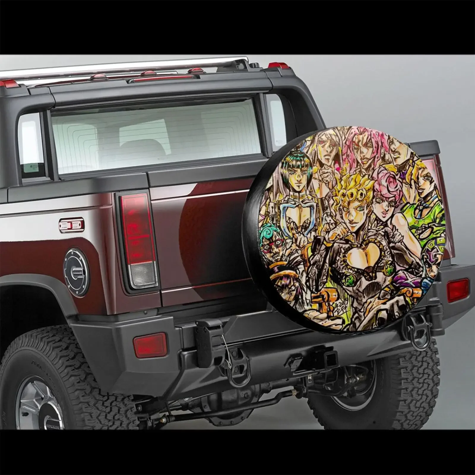 14-17 Inch 3d Print JoJo's Bizarre Adventure Car Accessories Products Cover for Spare Tire Universal for Truck SUV
14-17 Inch 3d Print JoJo's Bizarre Adventure Car Accessories Products Cover for Spare Tire Universal for Truck SUV